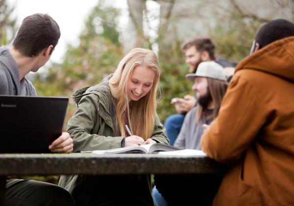 Students of the Graduate Diploma in Education Management and Education Administration program enjoying campus life